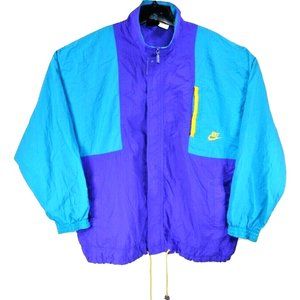 Vintage NIKE X Cross Training Mens Large Swoosh Color Block Wind Breaker Jacket